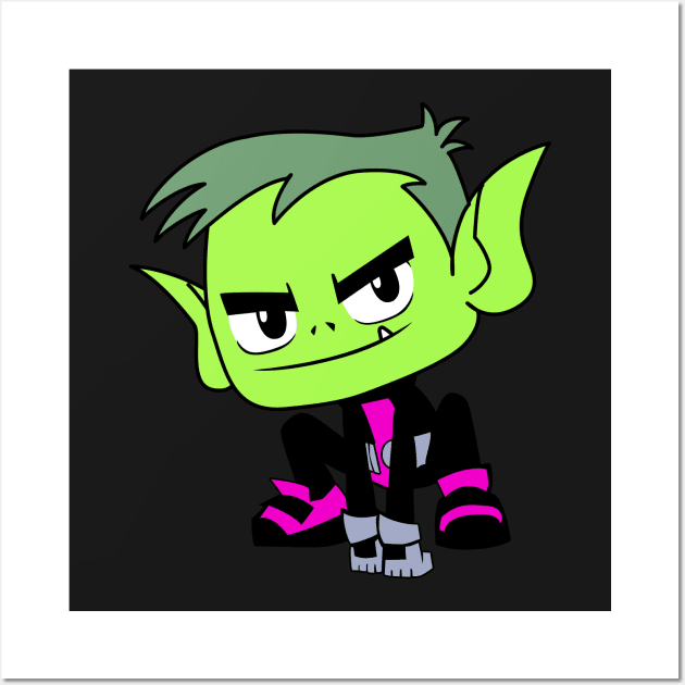 Teen Titan: Beastboy Wall Art by JamesCMarshall